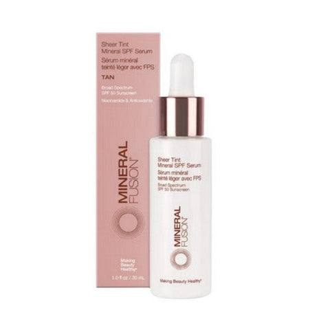 Mineral Fusion, Tan Sheer Tint Mineral SPF 50 Serum, 1 Oz Mineral Fusion