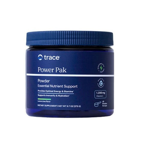 Trace Minerals, Power Pak Canister Lemon Lime, 275 Grams Trace Minerals