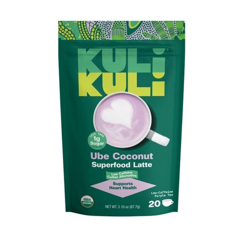 Ube Coconut Organic Superfood Latte Purple Tea 3.1 Oz by Kuli Kuli