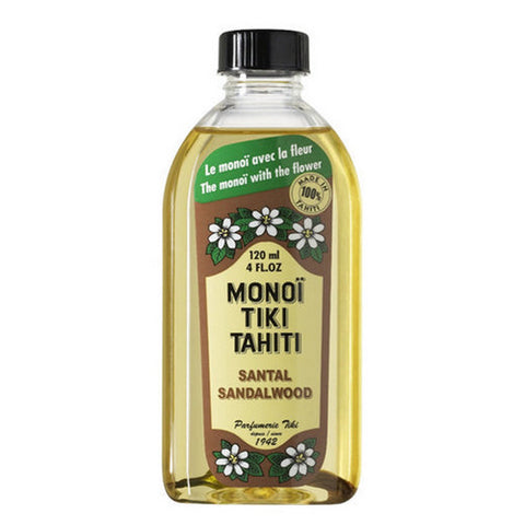 Monoi Tiare, Tahiti Santali Sandalwood Coconut Oil, Sandalwood 4 Oz Monoi Tiare