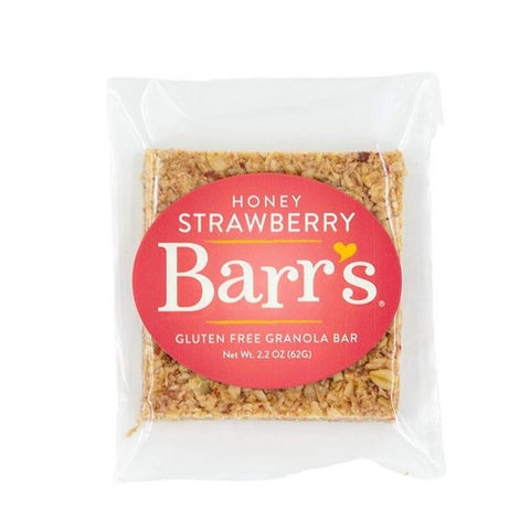 Honey Strawberry Granola Bar Box Of 12 by Mrs. Barrs Natural Foods