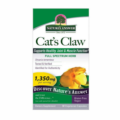 Nature's Answer, Cats Claw Inner Bark, 90 Caps Nature's Answer