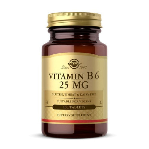 Solgar, Vitamin B6, 25 mg, 100 Tabs Solgar