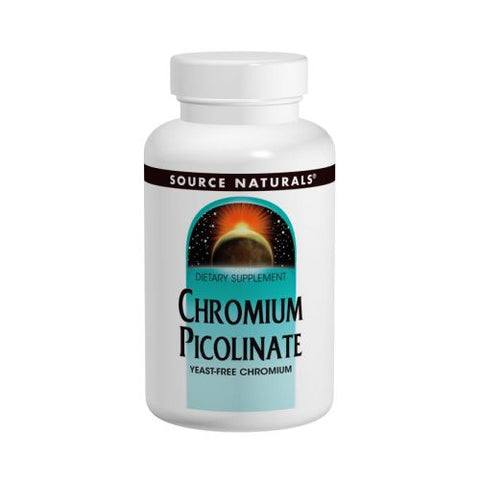 Source Naturals, Chromium Picolinate Yeast Free, 200 Mcg, 240 Tabs Source Naturals
