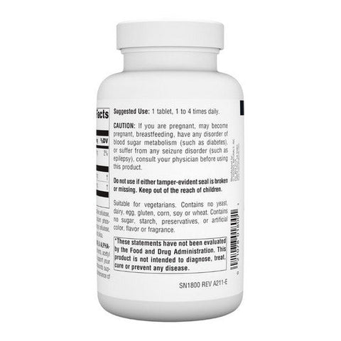 Source Naturals, Acetyl L-Carnitine And Alpha-Lipoic Acid, 650 Mg, 120 Tabs Source Naturals