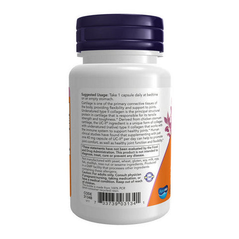 Now Foods, UC-II Joint Health Type II Collagen, 60 Caps Now Foods