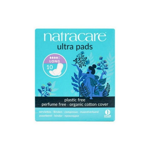 Natracare, Ultra Long Pads with Wings, 10 CT Natracare