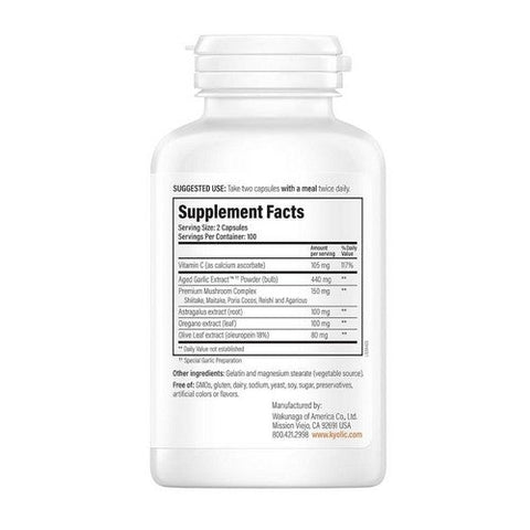 Kyolic, Aged Garlic Extract Immune Formula 103, 200 Caps Kyolic