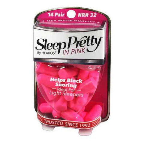 Hearos, Sleep Pretty In Pink Earplugs, 14 Pairs Hearos