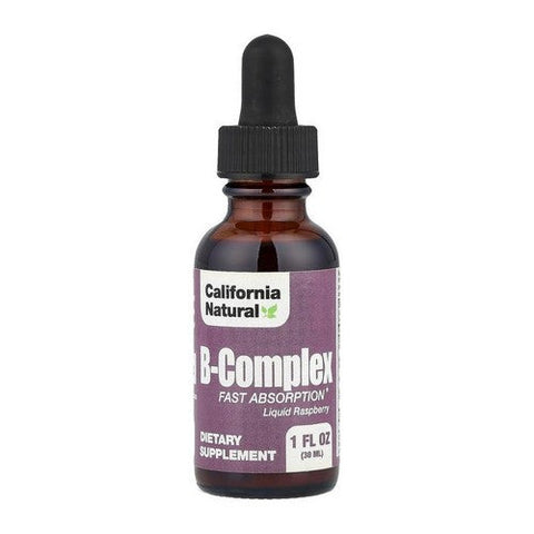 California Natural Vitamins, B-Complex Raspberry, 1 oz California Natural Vitamins